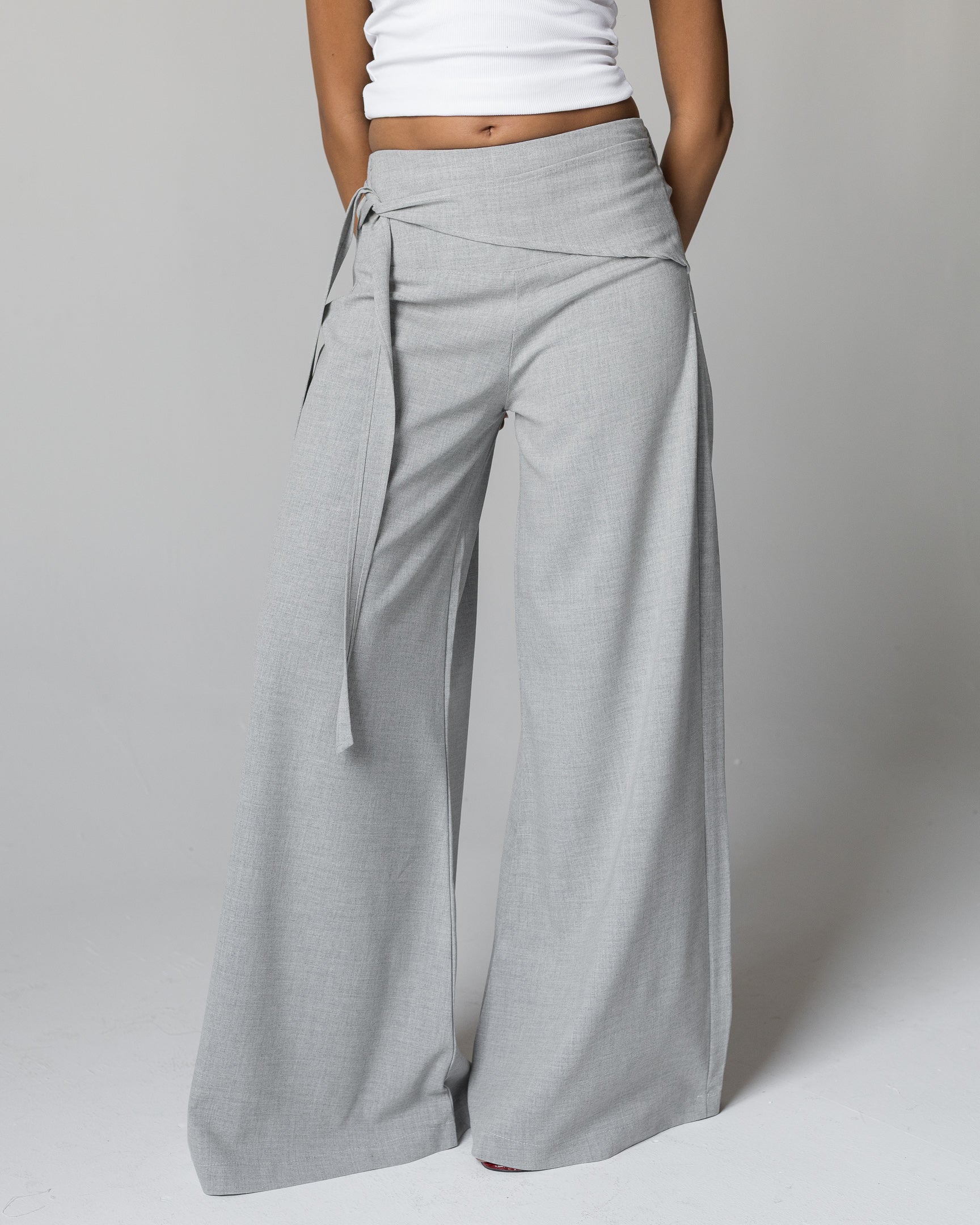 THE Gray Wrap Pants