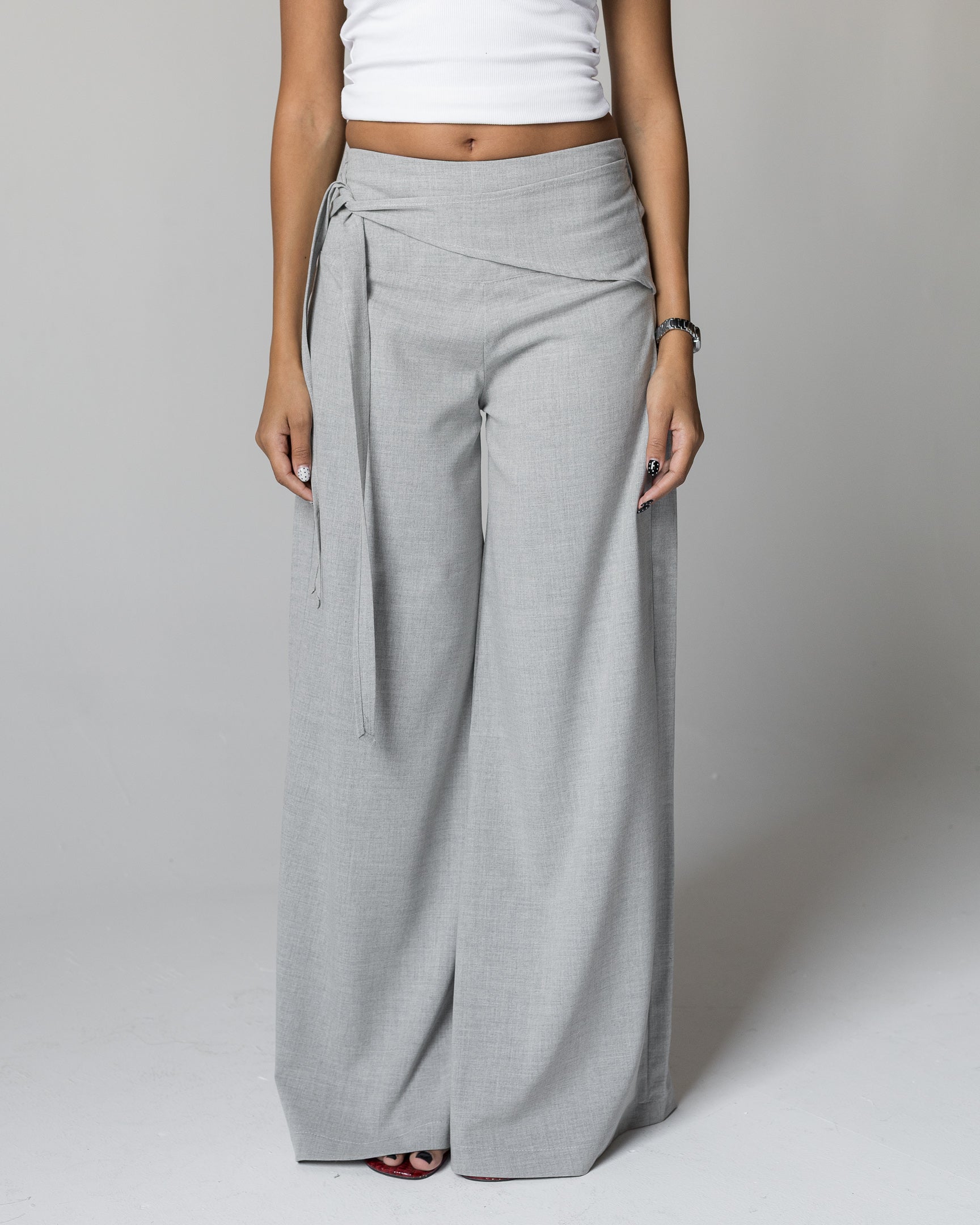 THE Gray Wrap Pants