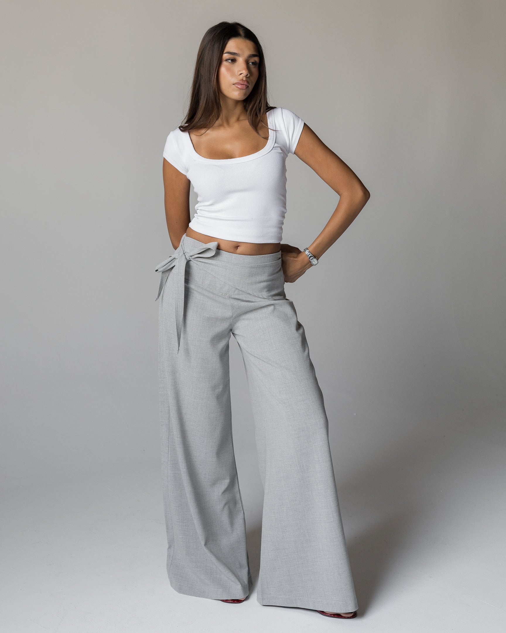 THE Gray Wrap Pants