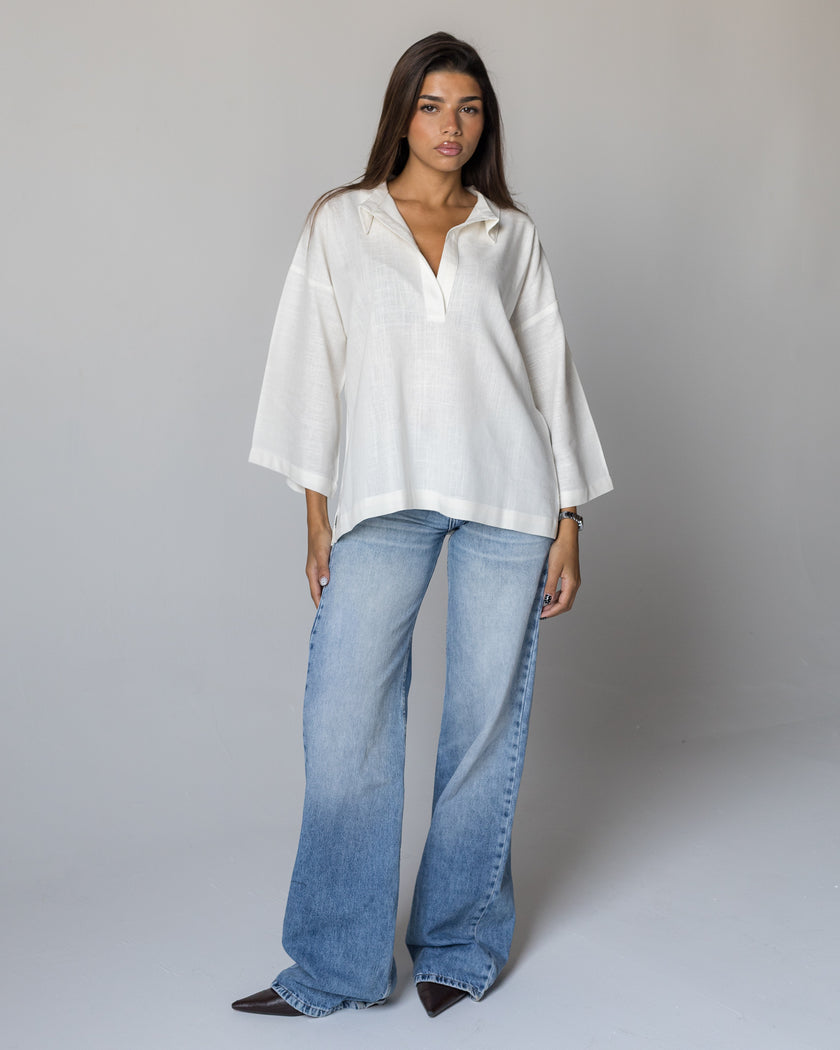 THE Linen Blouse