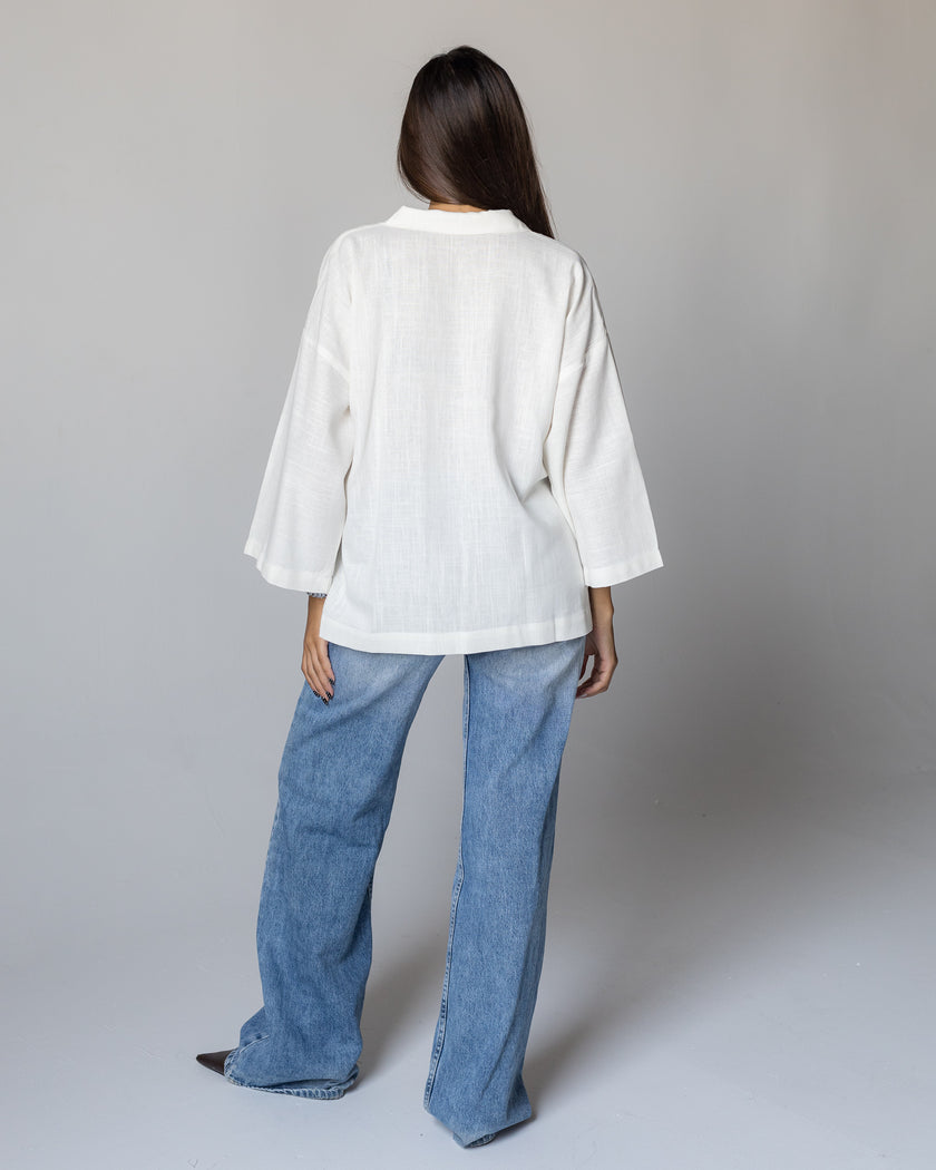 THE Linen Blouse