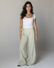 The Pale Green Wrap Pants