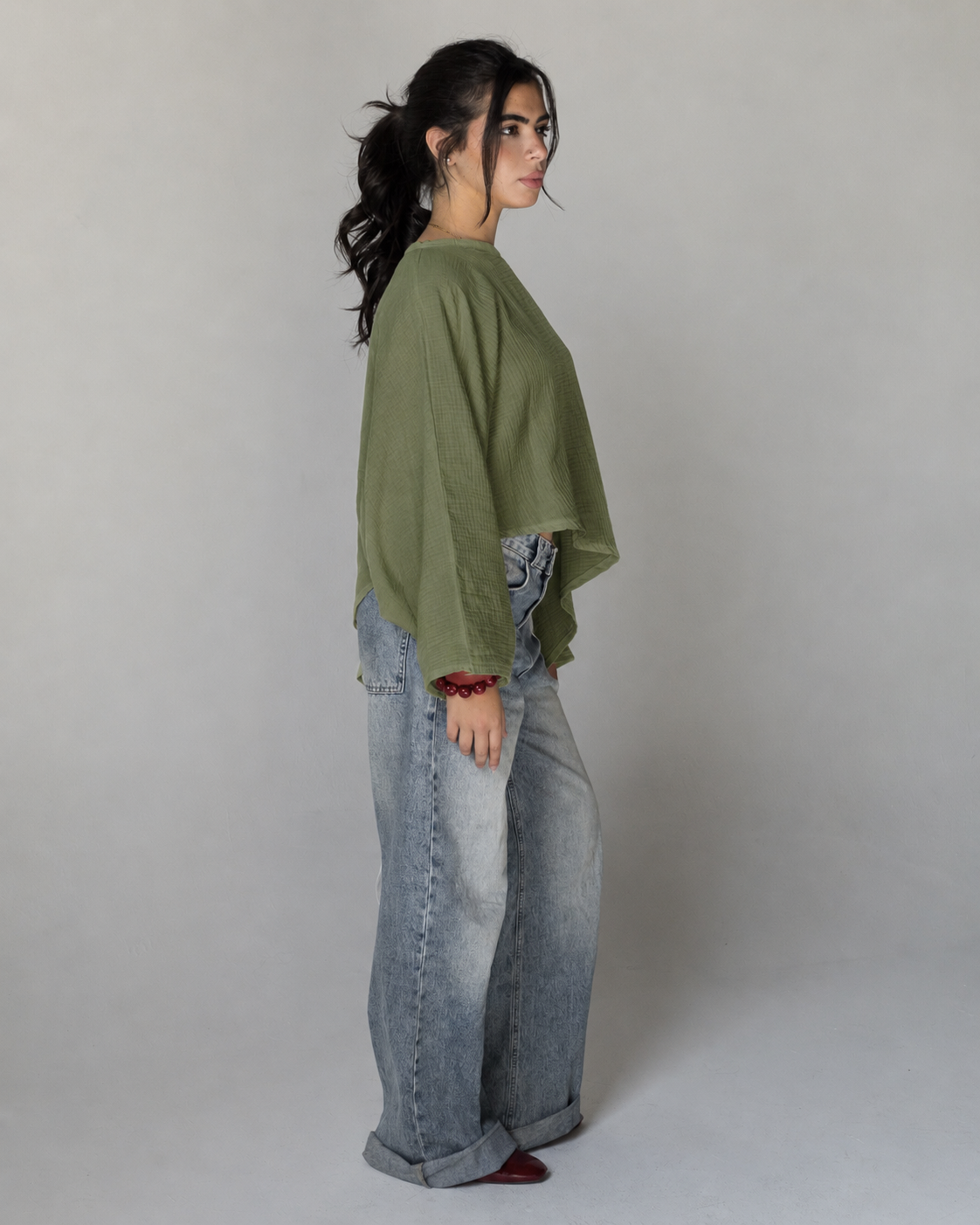 Pistachio Flow Top