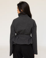 Gray Collar Coat