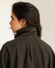 Deep Olive Funnel Neck Jacket