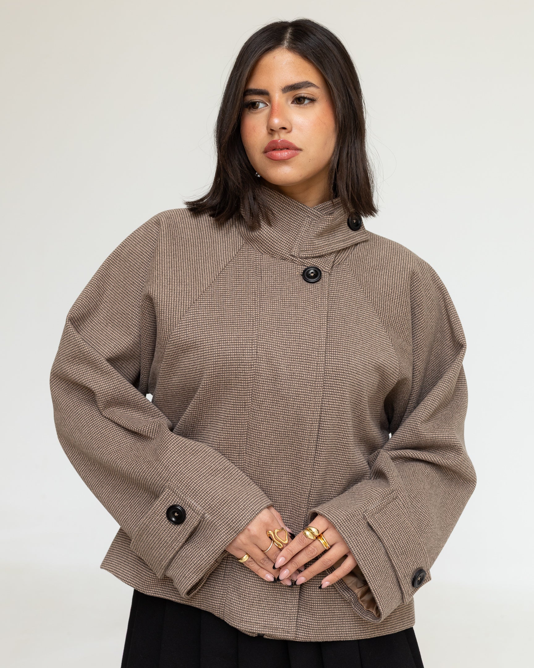 Sand Funnel Neck Jacket