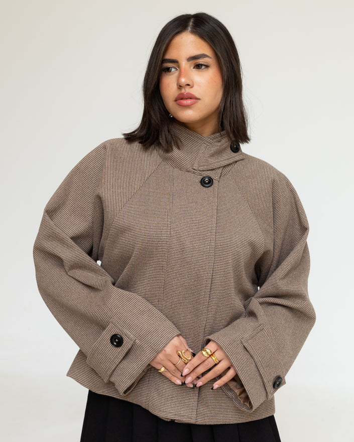 Sand Funnel Neck Jacket