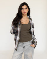 Matcha Plaid Shirt