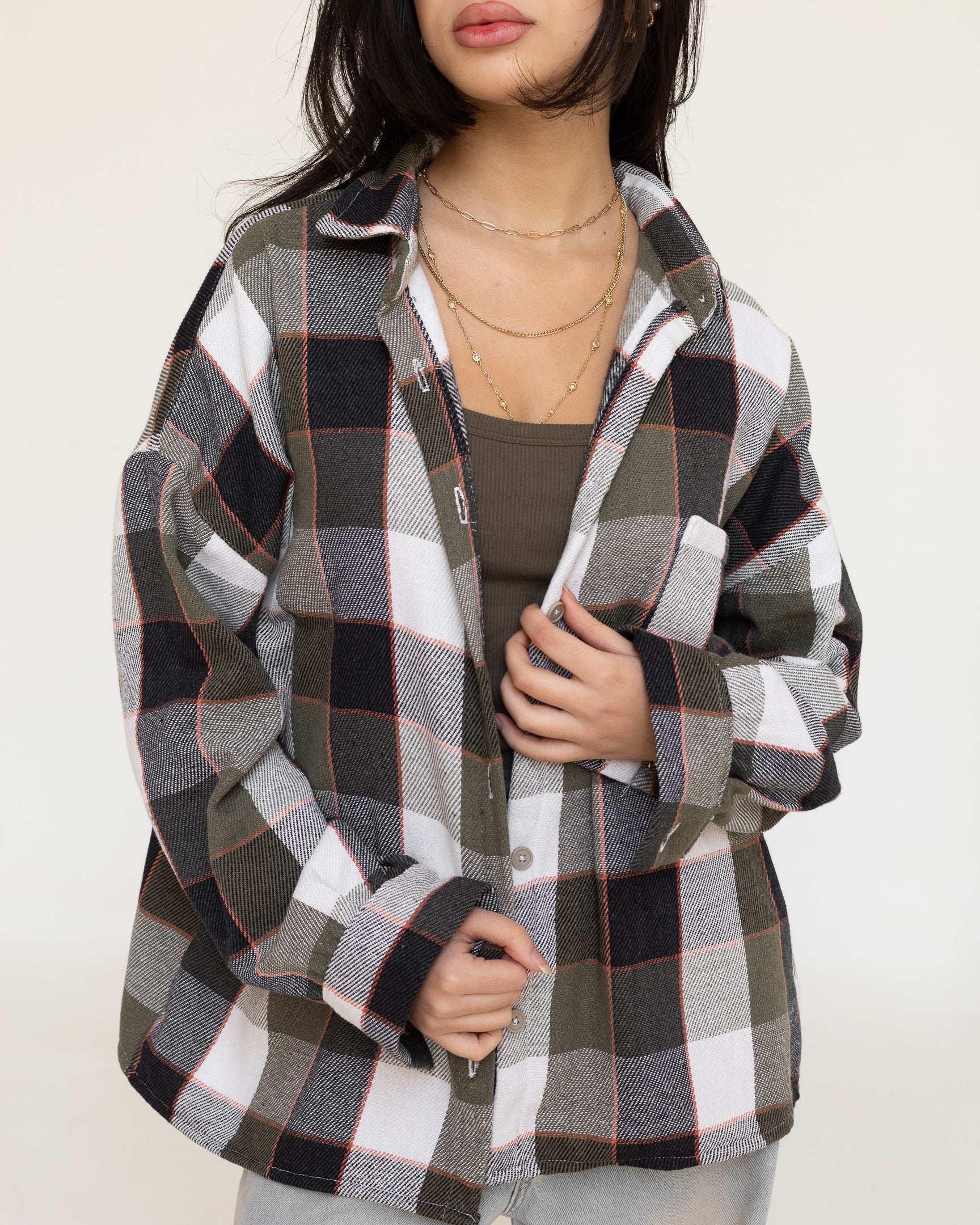 Matcha Plaid Shirt