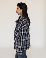 Navy Plaid Shirt