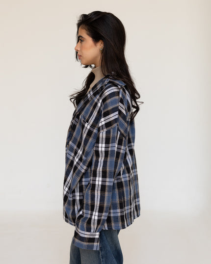 Navy Plaid Shirt