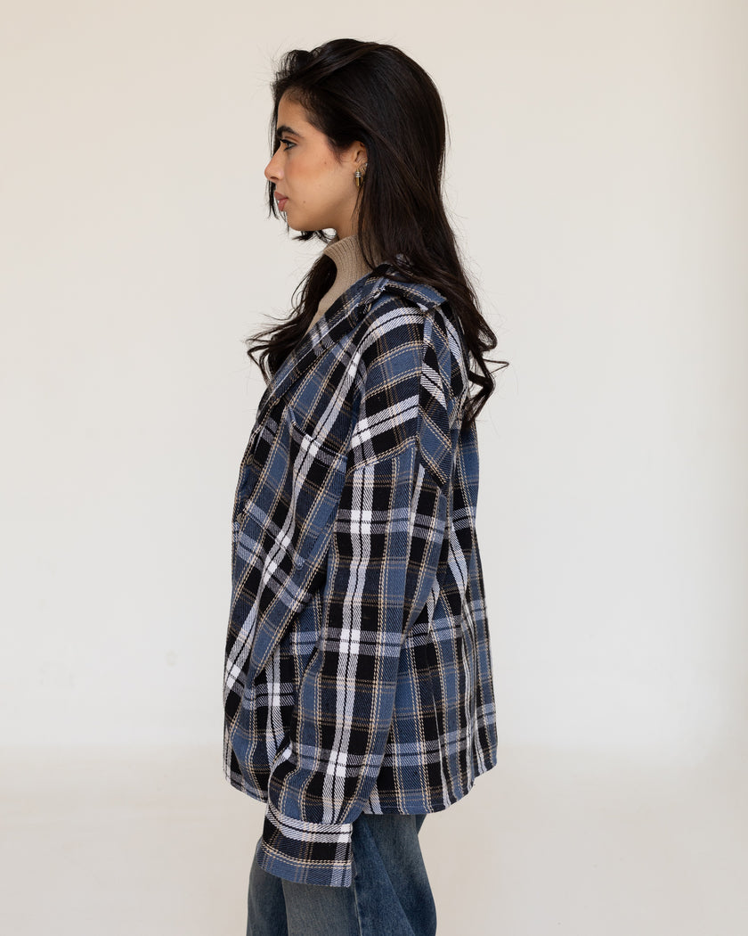 Navy Plaid Shirt