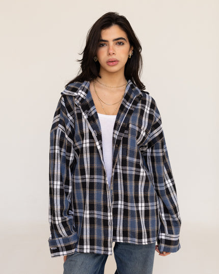 Navy Plaid Shirt