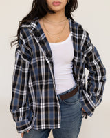 Navy Plaid Shirt