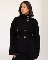 Black Collar Coat