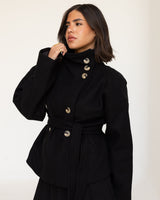 Black Collar Coat