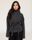 Gray Collar Coat