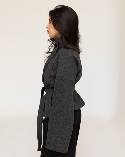 Gray Collar Coat