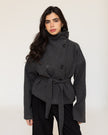 Gray Collar Coat