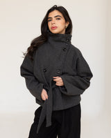 Gray Collar Coat