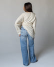 The Creme Wrap Top