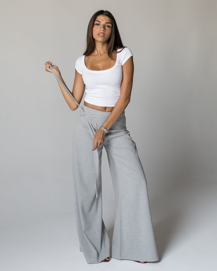 THE Gray Wrap Pants