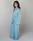 THE Mist-Blue Linen Set