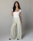 The Pale Green Wrap Pants