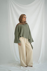 Olive Flow Top